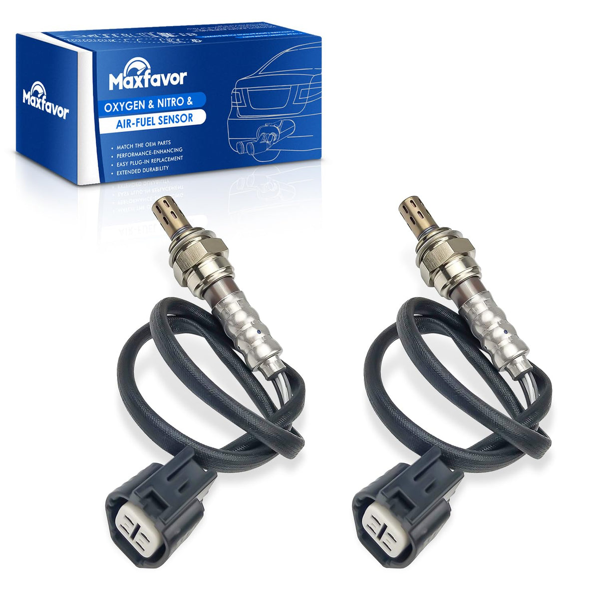 Maxfavor 25607 Oxygen O2 Sensor Upstream Downstream Fit for Jaguar XJ8/XJR 1999-2003 4.0L, XJ8/XJR 2004-2005 4.2L, XK8/XKR 2000-2002 4.0L, XK8/XKR 2003-2005 4.2L, X-Type 2002-2005 2.5L 234-4798