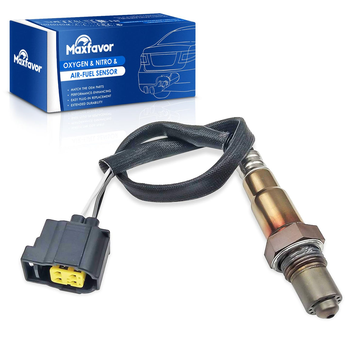 Maxfavor Downstream O2 Oxygen Sensor Replacement for 2001 2002 2003 2004 Jeep Grand Cherokee V8-4.7L Left Side 02 Sensor Replace# 234-4747 56041345AE
