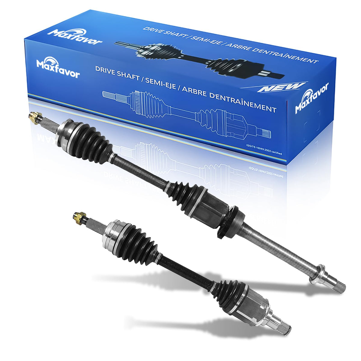 Maxfavor CV Axle Front Pair Compatible with 2011-2016 Scion tC 2.5L, FWD Manual Trans, CV Axle Joint Shaft Assembly Front Left Driver Right Passenger Side