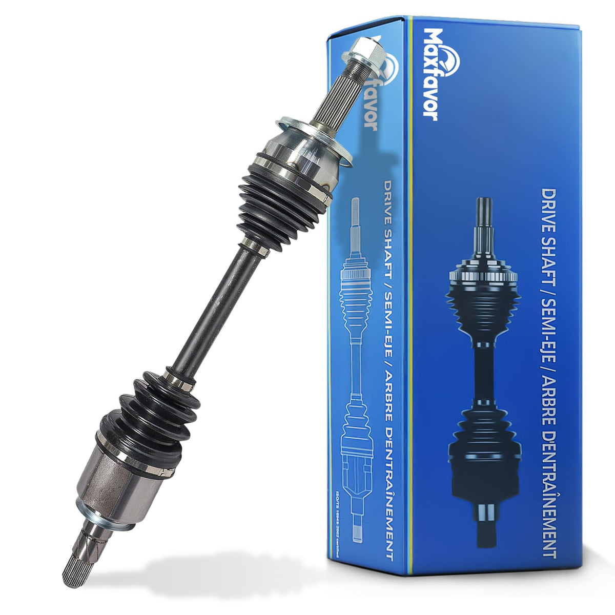 Maxfavor CV Axle Front Right Compatible with 2014-2024 INFINITI Q50, 2014-2022 INFINITI Q60, 2014-2017 INFINITI QX50 3.7L, RWD & AWD, Front Right Passenger Side CV Axle Joint Shaft Assembly