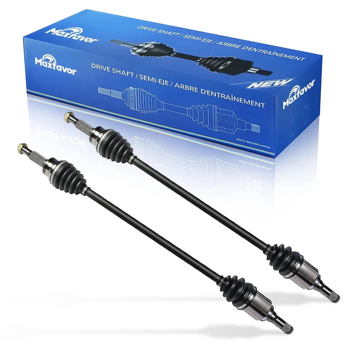 Maxfavor CV Axle Rear Compatible with Ford Explorer 2011 2012 2013 2014 2015 2016 2017 2018 2019, Limited XLT Sport Base 4-Door 2.3L 3.5L L4 V6, CV Axle Shaft Assembly Rear Left Right Side