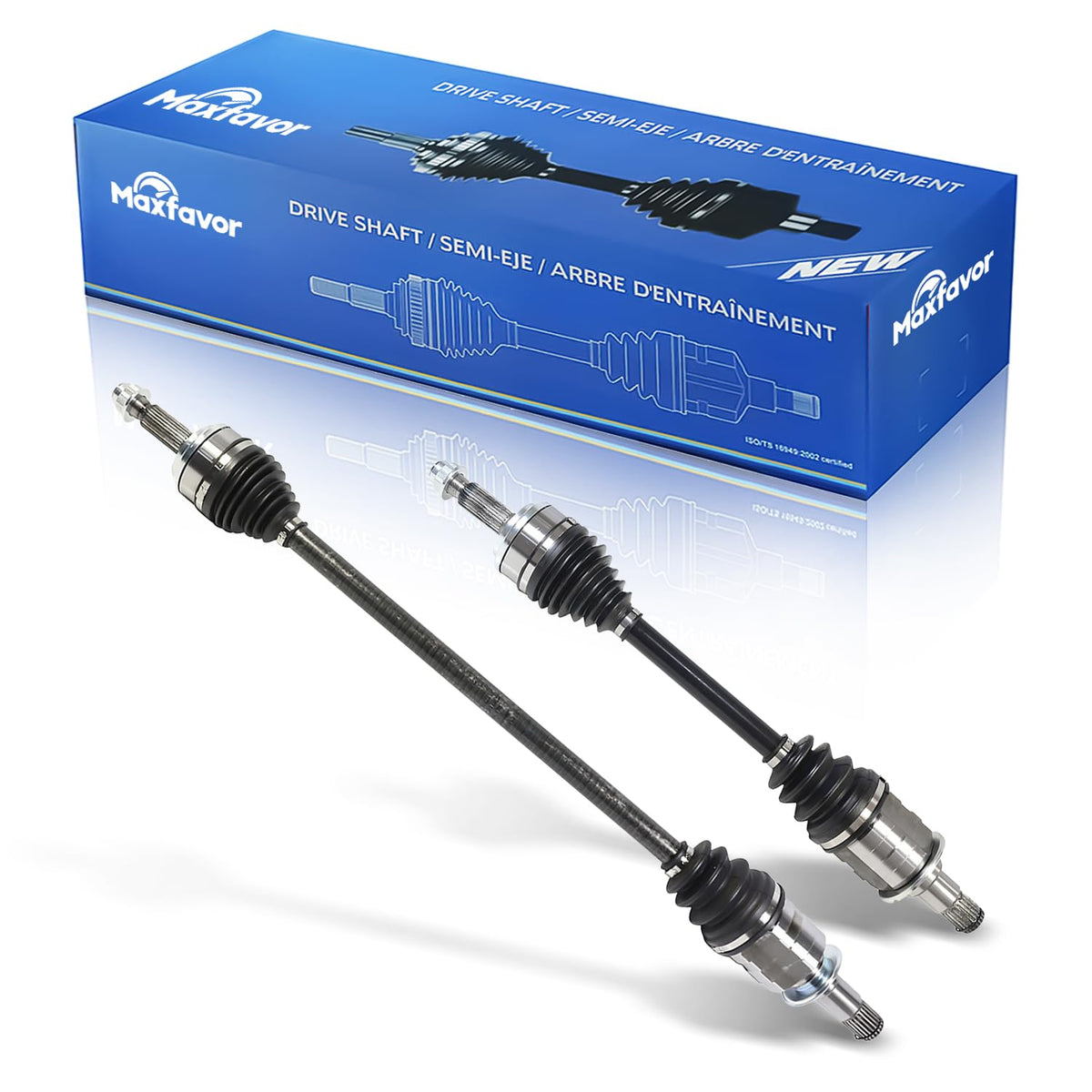 Maxfavor Front Pair CV Axle Shaft Compatible with Toyota Corolla 2019-2022 2.0L FWD Auto CVT Trans & Manu Trans, CV Axle Joint Shaft Assembly Front Driver Passenger Side
