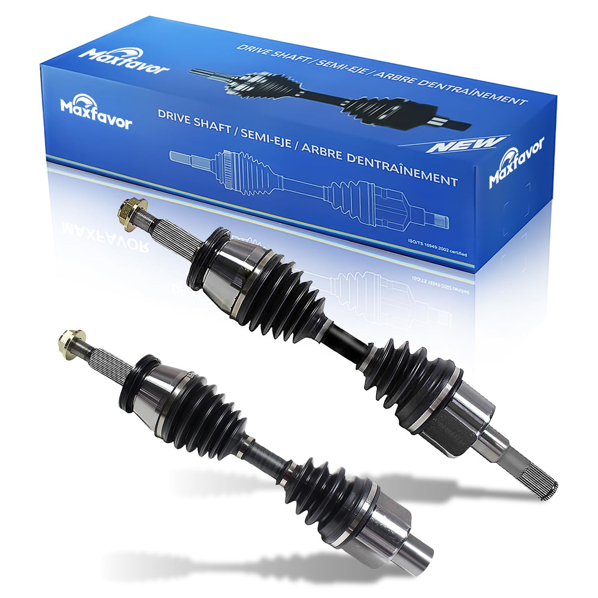 Maxfavor Pair Front CV Axle Shaft Assembly Compatible with 95-02 Ford Explorer/ 00-02Ranger, 01-05 Mazda B2300 B3000 B4000, 97-01 Mercury Mountaineer Driver and Passenger Side NCV11109 NCV11110
