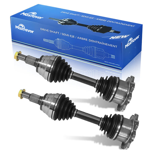CV Axle Front Compatible with Chevy Silverado 2500/3500 HD 2011-2019, for GMC Sierra 2500/3500 HD 2011 2012 2013 2014 2015 2016 2017, A Pair Left Right Side Driver Passenger CV Joints Shaft RWD/4WD