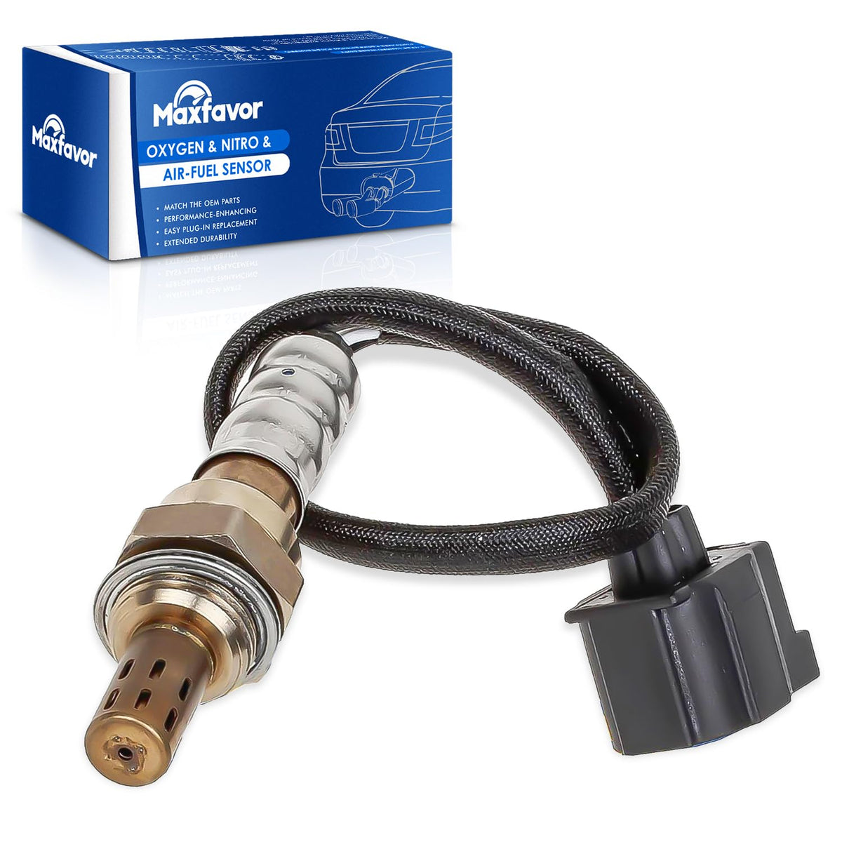 Maxfavor 234-4772 Oxygen O2 Sensor Downstream Compatible with Dodge 2001-2003 Dakota Durango 2003 Ram 1500, for Jeep 2002-2003 Liberty V6-3.7L Sport 2001-2003 TJ 2001-2004 Wrangler O2 Sensor