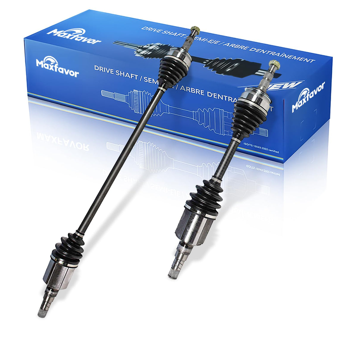 Maxfavor CV Axle Joint Shaft Assembly Compatible with 2011 2012 2013 2014 2015 2016 Chevy Cruze/Cruze Limited, L LT Eco LS Sedan 4-Door 1.4L 1.8L Manual Trans,Front Left Right (Passenger Driver) Side