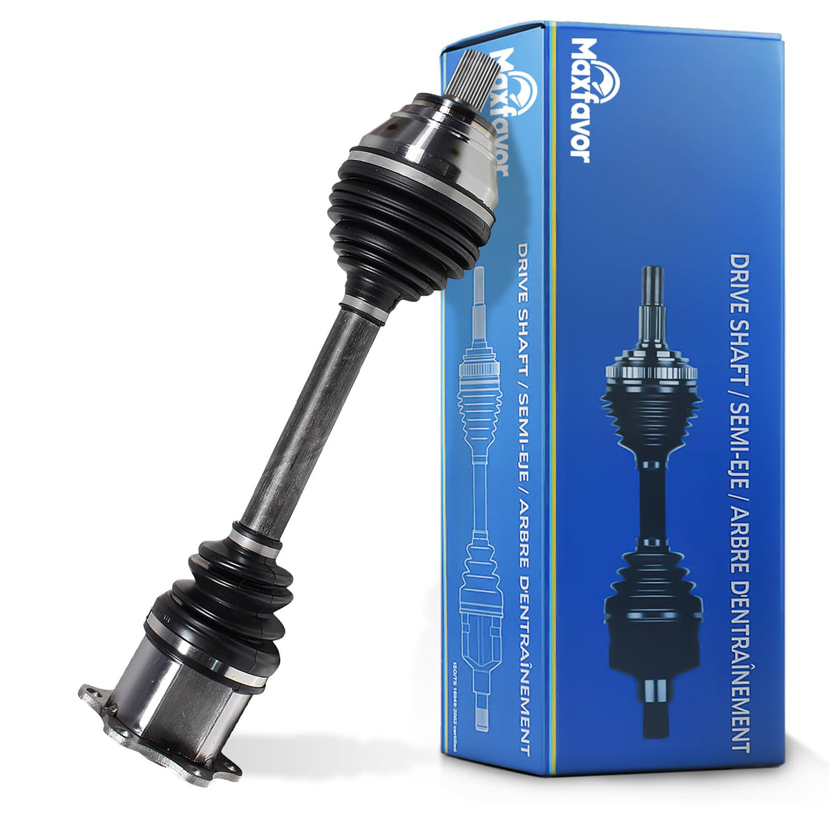 Maxfavor CV Axle Assembly Front Left Compatible with Volkswagen Jetta 2009-2016,Golf 2010-2014, Eos 2007-2008, Audi A3 2010-2013 CV Axle Joint Shaft Assembly Front Driver Side