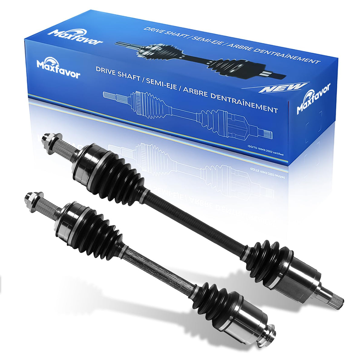 Maxfavor CV Axle Front Pair FWD apto para Honda Accord 2008-2012, 2015-2017 CV Axles, para Acura TSX 2009 2010 2011 2012 2013 CV Axles Joint Shaft Assembly Auto Manual Trans lado izquierdo derecho L4