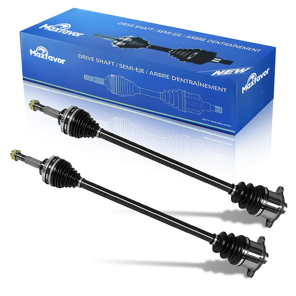 Maxfavor CV Axle Rear Pair Compatible with 2004-2010 Toyota Sienna 3.3L 3.5L, AWD, Rear Left Right Side CV Axle Joint Shaft Assembly