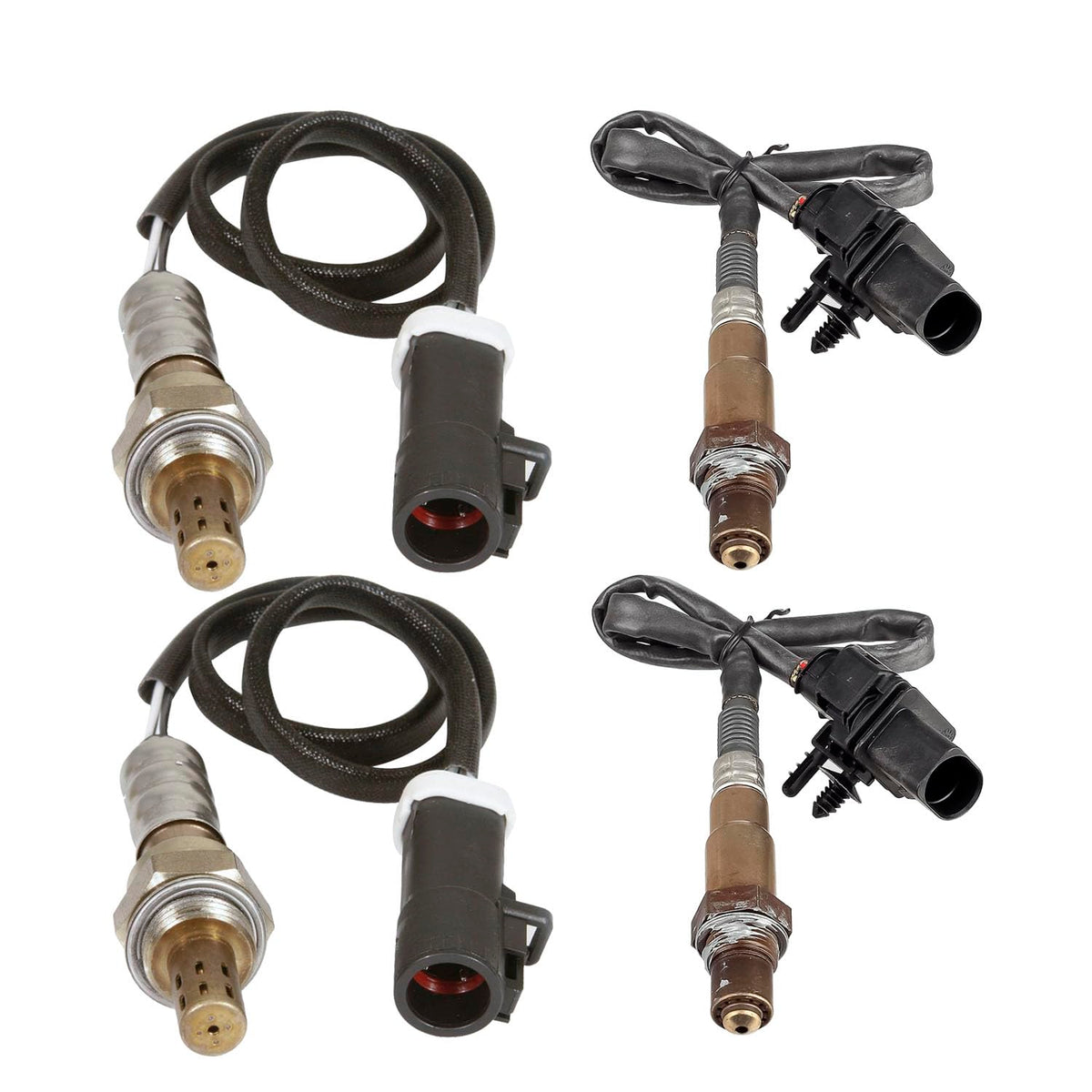 Maxfavor 4Pcs 234-5113 * 2 234-4127 * 2 Upstream Downstream O2 Oxygen Sensor Compatible with 2009-2014 Ford E-150/E-250 4.6L&5.4L/E-350 Super Duty 5.4L/F-150 4.6L 2009-2010 Oxygen O2 Sensor