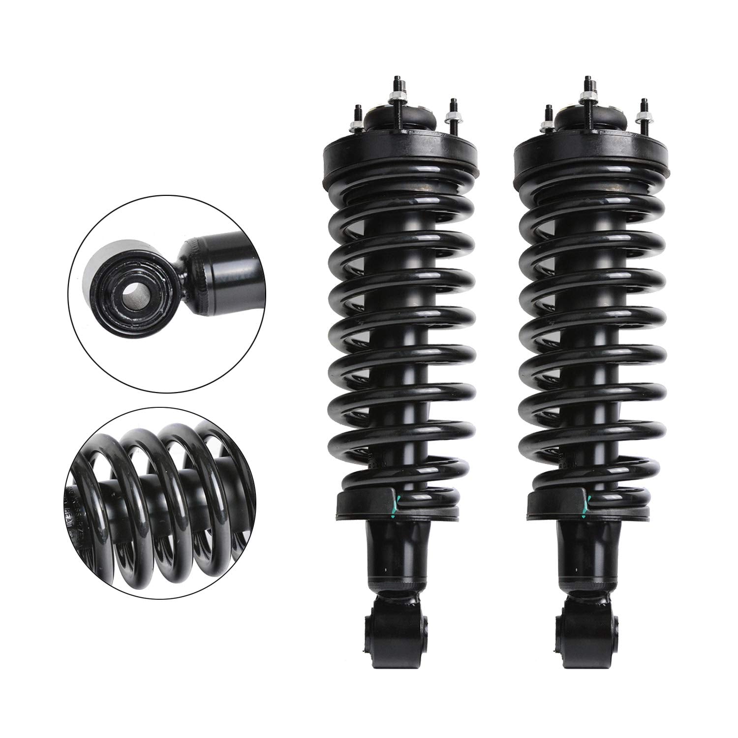Maxfavor Front Complete Struts Assembly with Coil Springs Compatible with 2003-2011 Ford Crown Victoria & Lincoln Town & Mercury Grand Marquis Shock Absorber Assembly Replace OE 171346 Set of 2