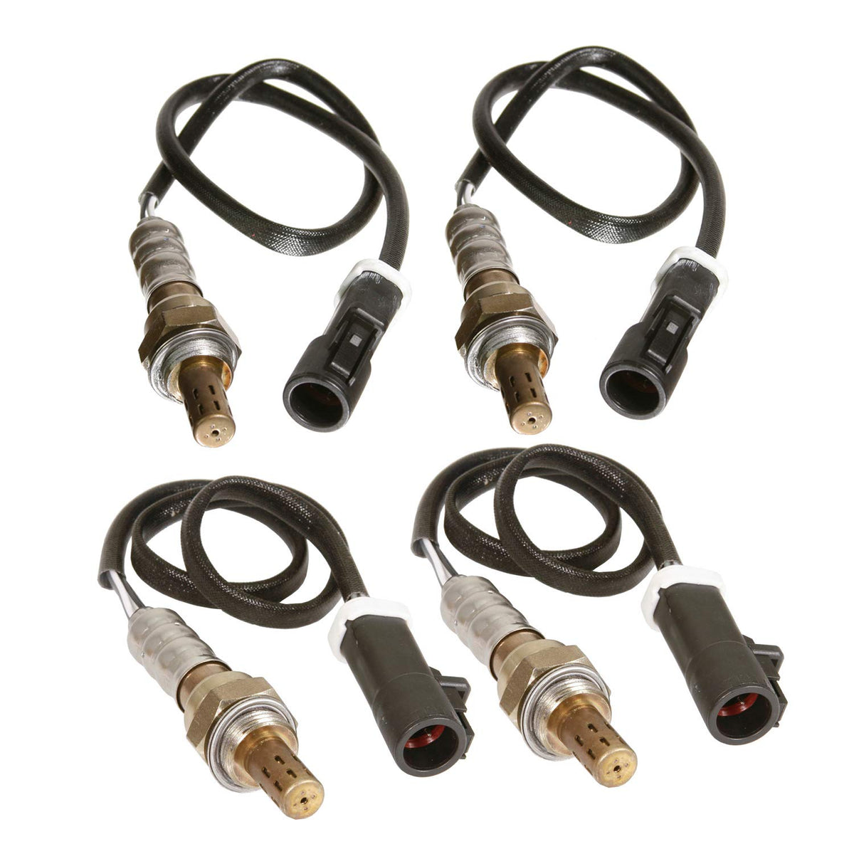 Maxfavor 4Pcs 234-4127 * 2 234-4609 * 2 Upstream Downstream O2 Oxygen Sensor Compatible with Ford Taurus 1995 3.0L, Ford F-150 1998 5.4L O2 Sensor
