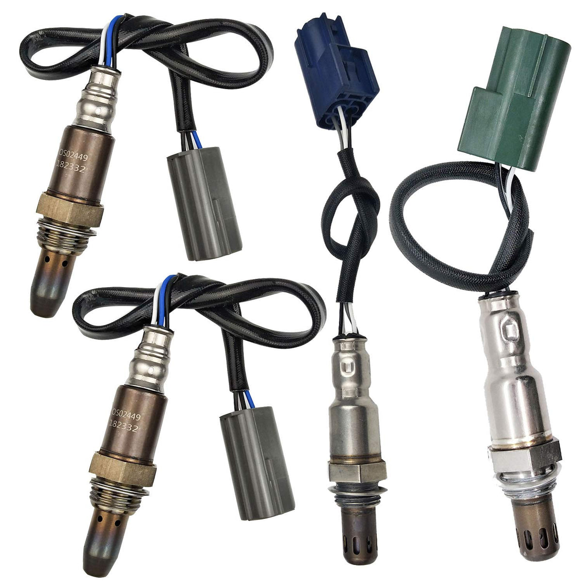 Maxfavor 234-9038 234-4297 234-4313 Oxygen Sensor Upstream Downstream Replacement for 2008-2010 Nissan Frontier Pathfinder Xterra, for 2009-2010 Suzuki Equator V6 4.0L O2 Sensor