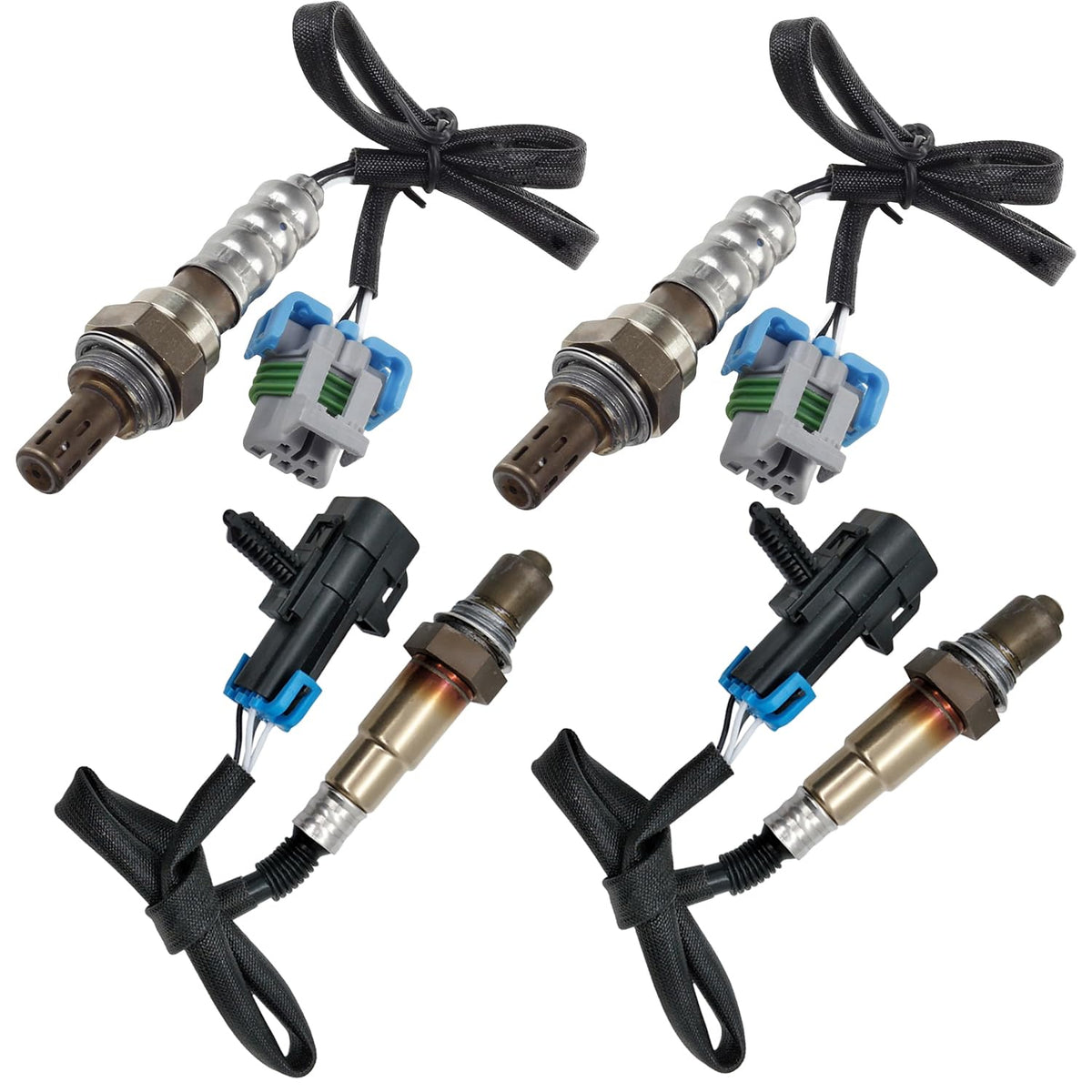 Maxfavor 4Pcs 234-4339 * 2 234-4294/234-4251/234-4336 * 2 Upstream Downstream O2 Oxygen Sensor Compatible with 2006 Isuzu Ascender 5.3L O2 Sensor