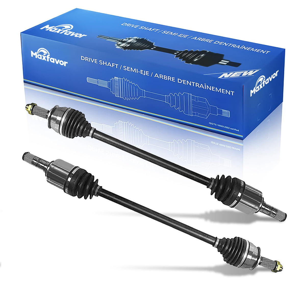 Maxfavor CV Axle Front Pair Compatible with 2017-2023 Subaru Impreza 2.0L, 2014-2018 Subaru Forester 2.0L 2.5L, AWD Auto CVT Trans, CV Axle Joint Shaft Assembly Front Left Driver Right Passenger Side