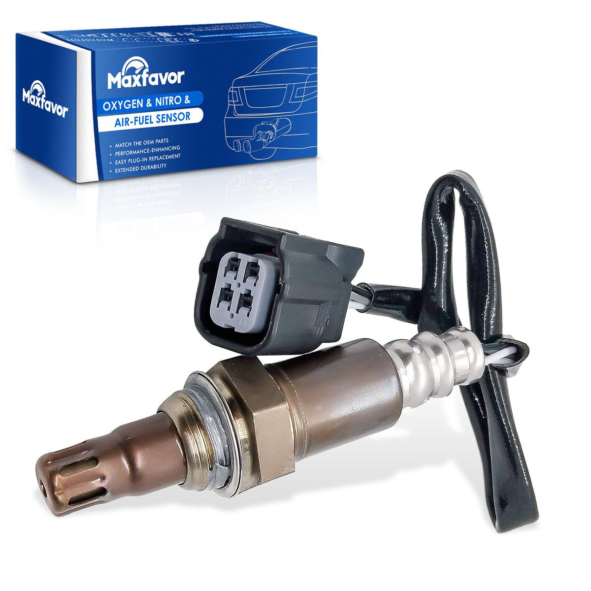 Maxfavor 234-9076 Upstream O2 Oxygen Sensor Replacement for 2006 2007 2008 2009 2010 2011 Honda Civic Acura CSX L4 2.0L Air Fuel Ratio 02 Sensor Replace# 75-4253