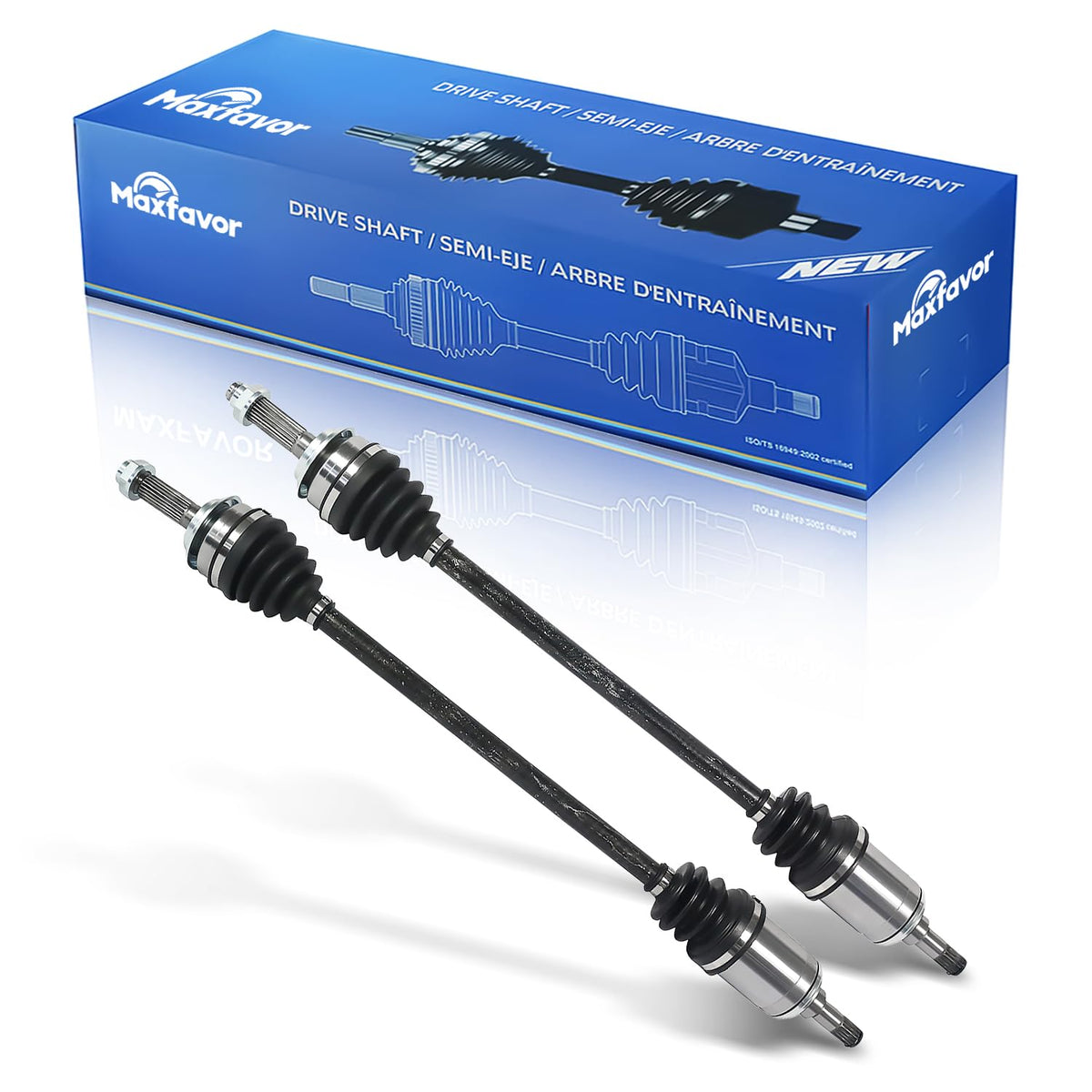 Maxfavor CV Axle Rear Pair Compatible with 2016-2022 Honda HR-V 1.8L, FWD AWD, Rear Left Right Side CV Axle Joint Shaft Assembly