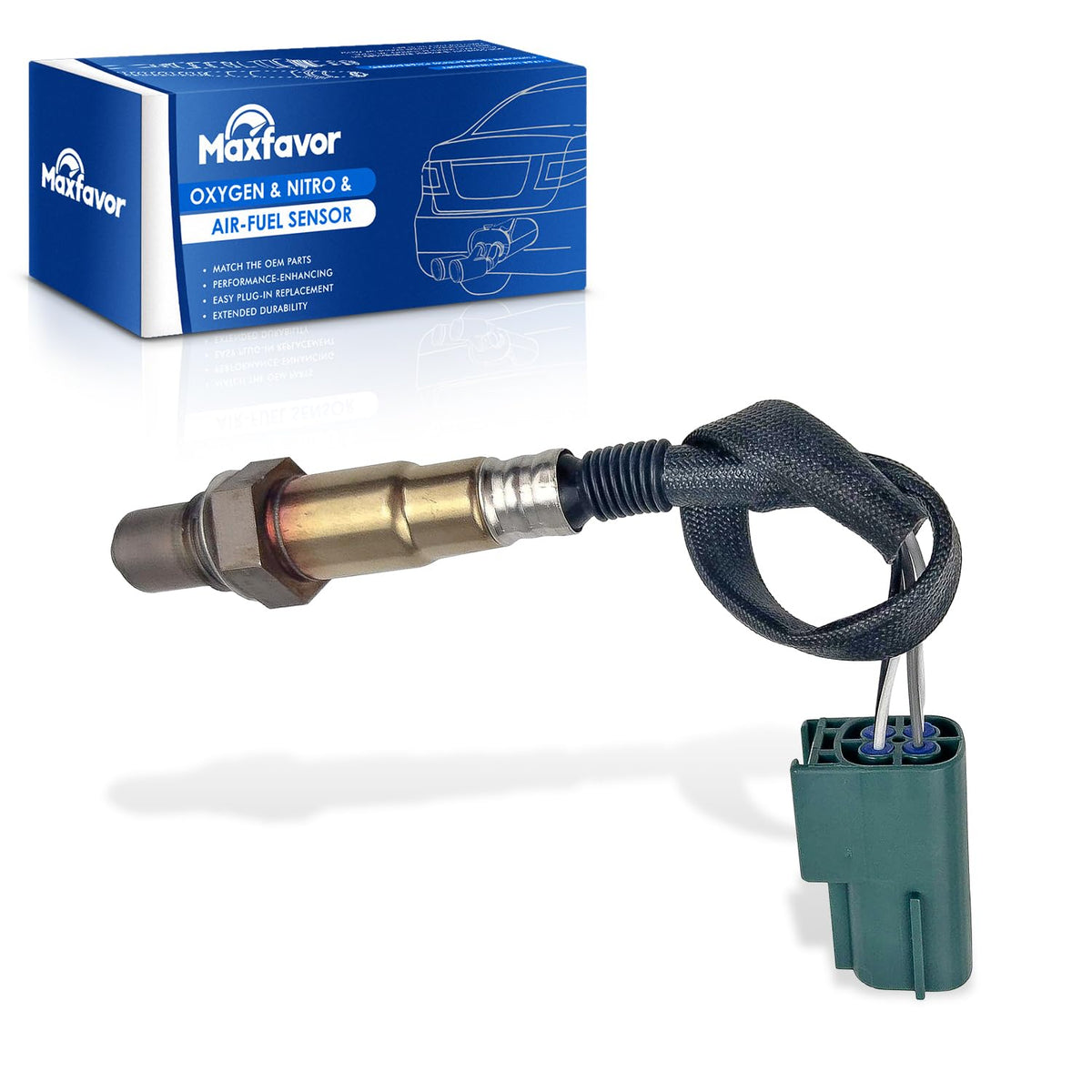 Maxfavor Downstream O2 Oxygen Sensor Replacement for 2005-2015 Nissan Armada Titan V8-5.6L, 2008-2012 Pathfinder 5.6L, 2003-2006 Sentra L4-1.8L, for 2004-2010 Infiniti Qx56 V8-5.6L 02 Sensor 234-4835
