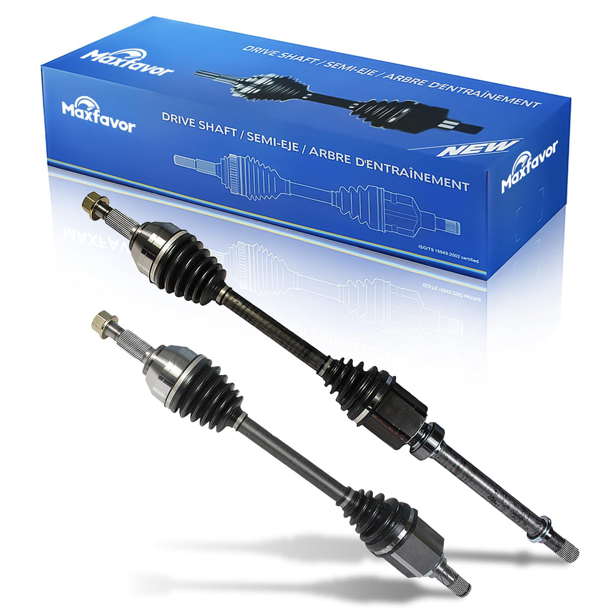 Maxfavor CV Axle Front Pair Compatible with 2011-2017 Nissan Juke 1.6L, FWD Auto CVT Trans, CV Axle Joint Shaft Assembly Front Driver Passenger Side