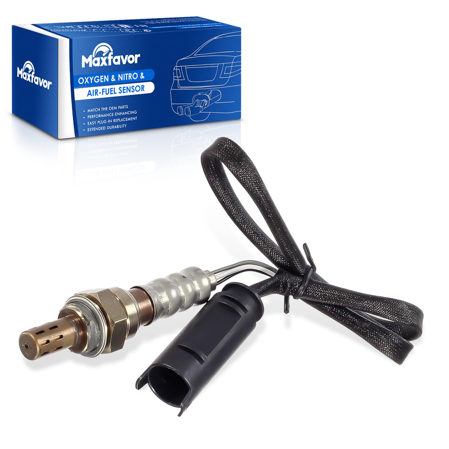 Maxfavor 234-4681 Downstream O2 Oxygen Sensor Fit for 1997-2003 BMW 540I V8 4.4L, 1997-2001 740I 740IL V8 4.4L, 1995-1997 750IL V12 5.4L, for 2000-2003 BMW M5 V8 5.0L, 1996-1998 Z3 L4 1.9L 02 Sensor